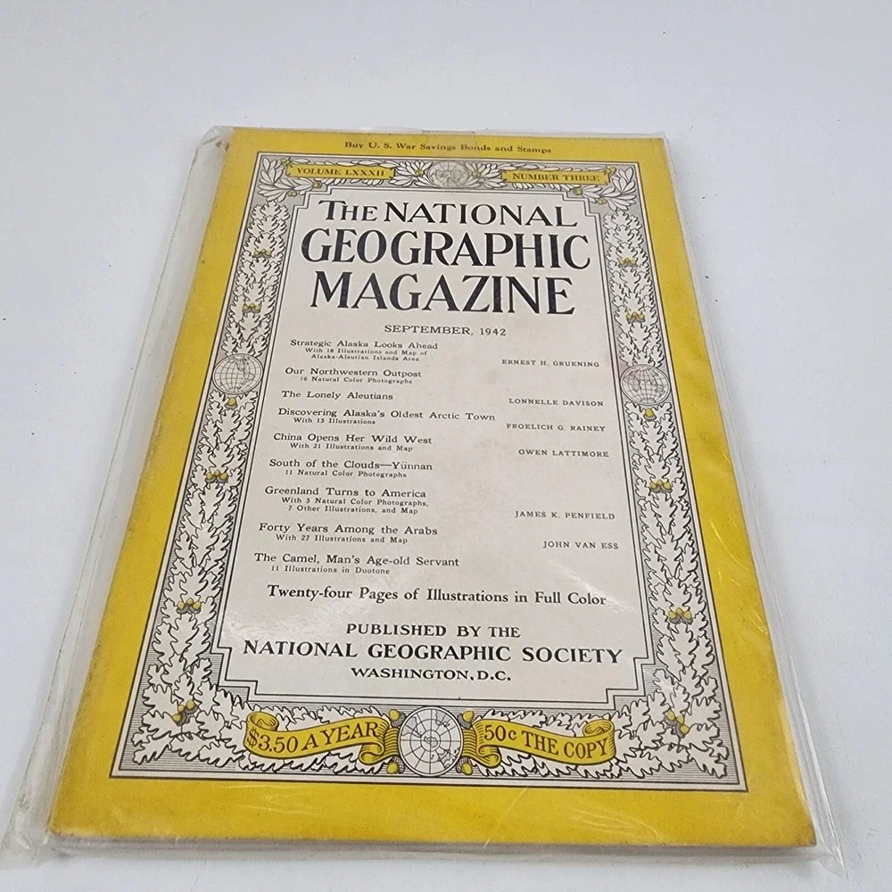 National Geographic Magazine September 1942 No‎ Insert